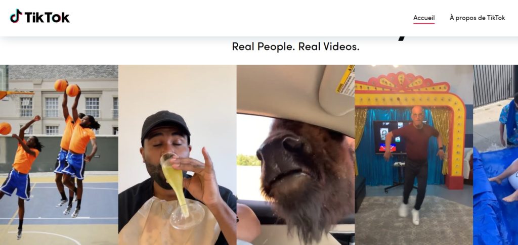 page-accueil-tik-tok-reseau-social